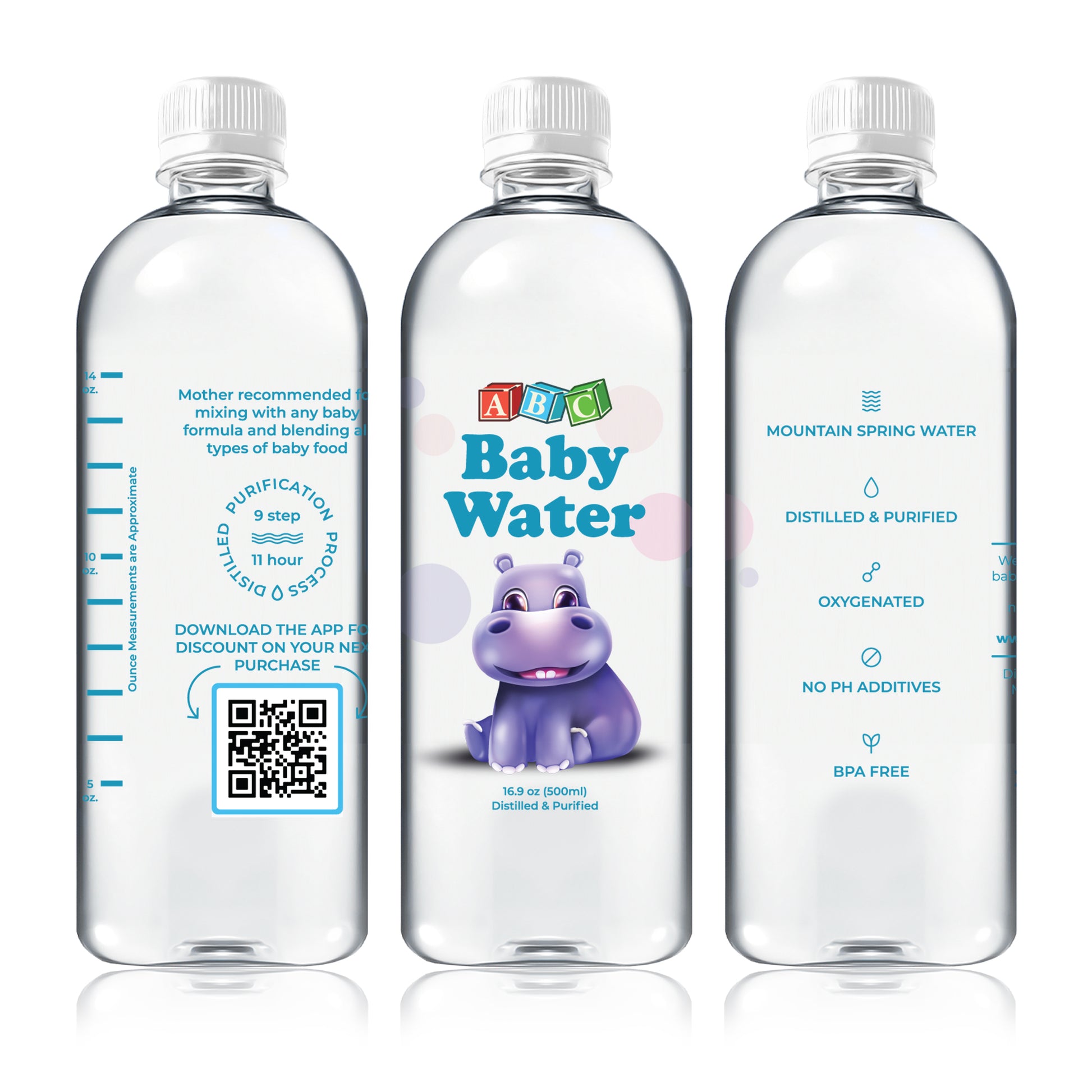 Purified Distilled Water for Babies - 16.9 oz – ABC Baby Water